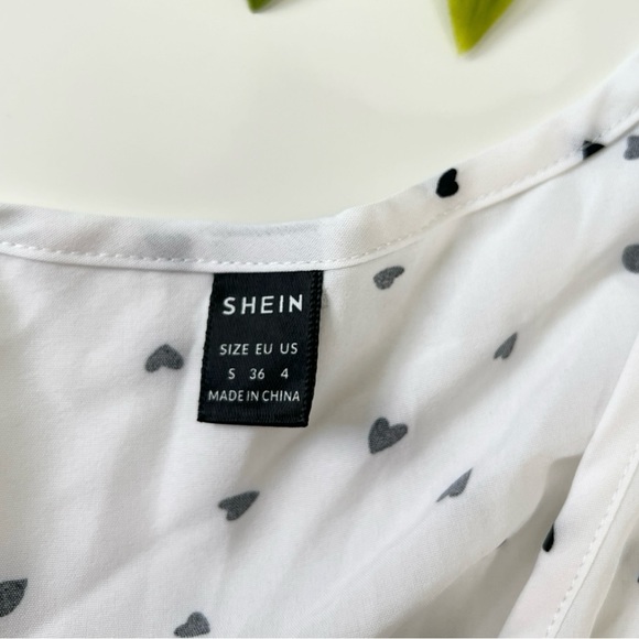 shein white belted blouse - Picture 3 of 5